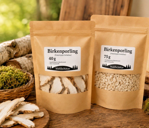 Birkenporling flocken - birkenporling-flocken, /